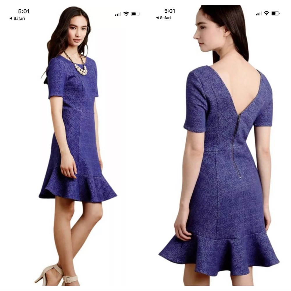 Anthropologie Jacquard Dress HD in Paris